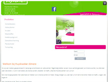 Tablet Screenshot of huyskwekeralmere.nl